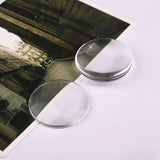 100Pcs 12mm Clear Glass Cabochons Flat Back