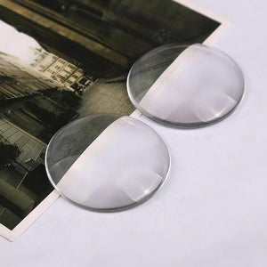 100Pcs 12mm Clear Glass Cabochons Flat Back