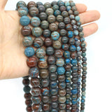 Blue-vein Stone Agate Beads DIY Earrings Rings Necklace Charms
