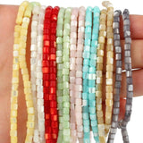 Natural Shell Beads Colorful Round Flat Heishi Pearl Spacer Beads