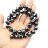 Faceted Hematite Magnetic Stone Beads for Jewelry Making