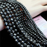 Faceted Hematite Magnetic Stone Beads for Jewelry Making