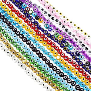 Meibeads Colorful Evil Eye Glass Beads DIY Hand String