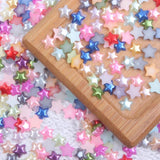 1000pcs Half Pearls Flatback Star Shape Resin