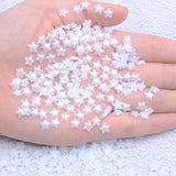 1000pcs Half Pearls Flatback Star Shape Resin