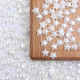 1000pcs Half Pearls Flatback Star Shape Resin