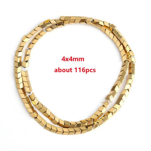 Hematite Beads Arrow Shape Retention Plated Natural Stone Loose Spacer Beads