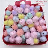 25pcs Mixed Acrylic Charm Bracelet DIY Accessories Findings