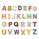 26PCS A-Z Enamel Letters Beads Colorful Alphabet Spacer Bead Bracelet Jewelry