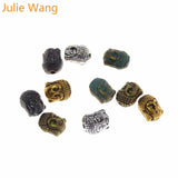 25pcs Mixed 5 Colors Buddha Head Beads for Jewelry Making Accessories