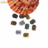 25pcs Mixed 5 Colors Buddha Head Beads for Jewelry Making Accessories