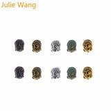 25pcs Mixed 5 Colors Buddha Head Beads for Jewelry Making Accessories