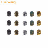 25pcs Mixed 5 Colors Buddha Head Beads for Jewelry Making Accessories
