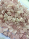 2pcs 16mm Rose Quartz Seedpods Flower Beads Wedding Pendants DIY Necklace