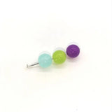 Cat Eye Acrylic Beads Middle Hole Jewelry Accessory 100 Pieces