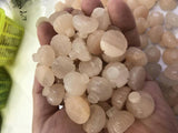 2pcs 16mm Pink Aventurines Seedpods Flower Beads