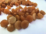 2pcs Red Aventurines Seedpods Flower Beads for Jewelry DIY