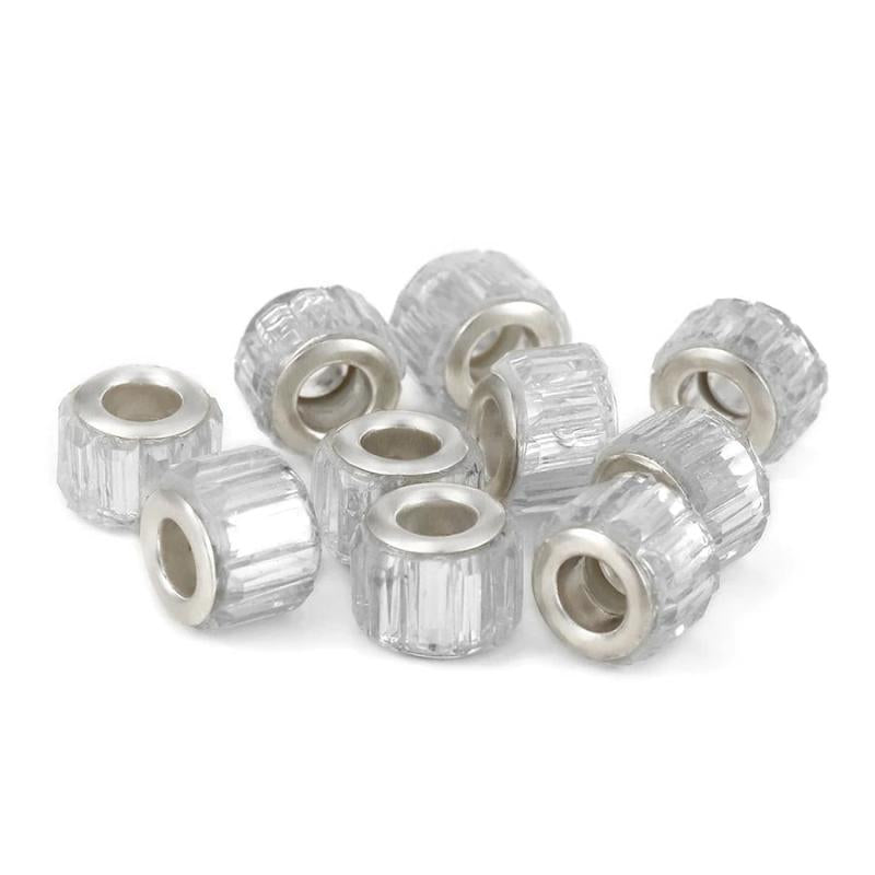 10pcs Diy Glass Beaded 8 Large Hole Beads for Bracelet Necklace Jewelry Making