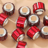 10pcs Diy Glass Beaded 8 Large Hole Beads for Bracelet Necklace Jewelry Making