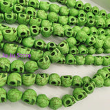 Howlite Stone Skull Beads 10*12mm DIY Loose Carved for Jewelry Making