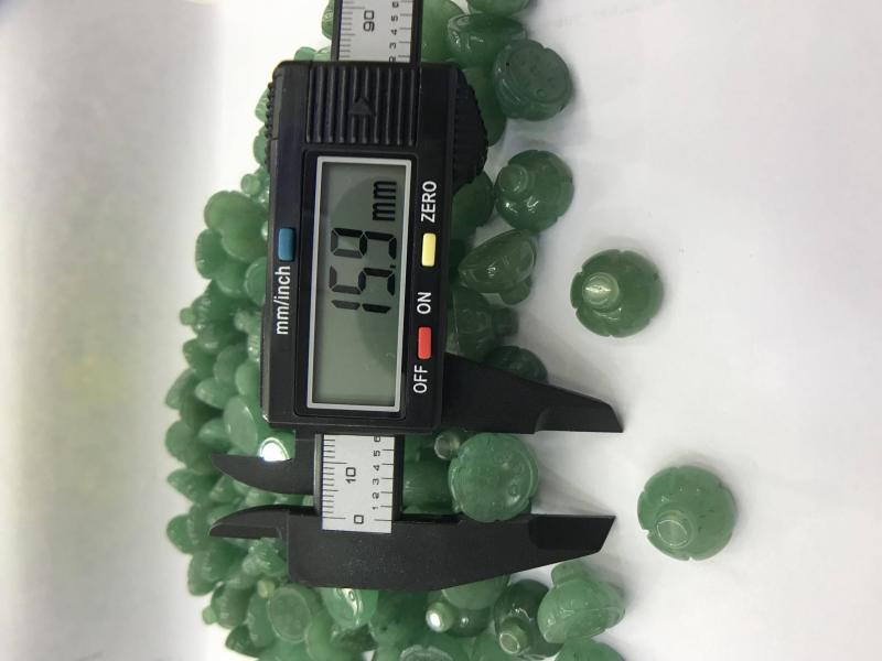 2pcs Green Aventurines Seedpods Flower Beads for Jewelry Making
