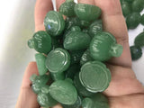 2pcs Green Aventurines Seedpods Flower Beads for Jewelry Making