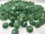 2pcs Green Aventurines Seedpods Flower Beads for Jewelry Making