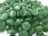 2pcs Green Aventurines Seedpods Flower Beads for Jewelry Making