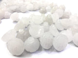 2pcs 16mm Jades Seedpods Flower Beads DIY Necklace Pendants