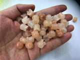 4pcs Pink Aventurines Flower Beads DIY Jewelry Making Wedding Pendants 10mm