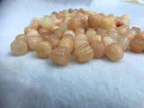 4pcs Pink Aventurines Flower Beads Jewelry Making DIY Necklace