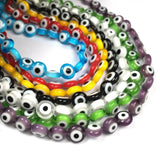 Multicolor Evil Eye Beads Lampwork Glass DIY Bracelet Necklace Accessories