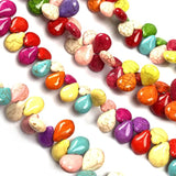 Synthetic Turquoise Beads Drop-shaped for DIY Jewelry Making