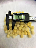 4pcs 10mm Yellow Jades Flower Beads for Jewelry Making DIY Necklace