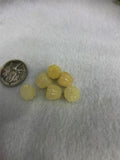 4pcs 10mm Yellow Jades Flower Beads for Jewelry Making DIY Necklace