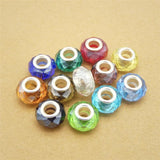 20PCS Multicolor Crystal Glass Rondelle Beads Charms Faceted Loose Spacer Bead