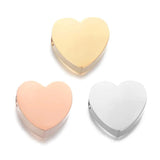 5pcs Stainless Steel Hearts Charms Spacer Beads for DIY Jewelry Making