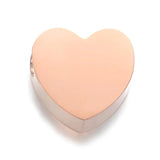 5pcs Stainless Steel Hearts Charms Spacer Beads for DIY Jewelry Making