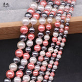 Shell Pearl Round Loose Beads 6-12mm Spacer Beads Jewelry Making DIY Bracelet