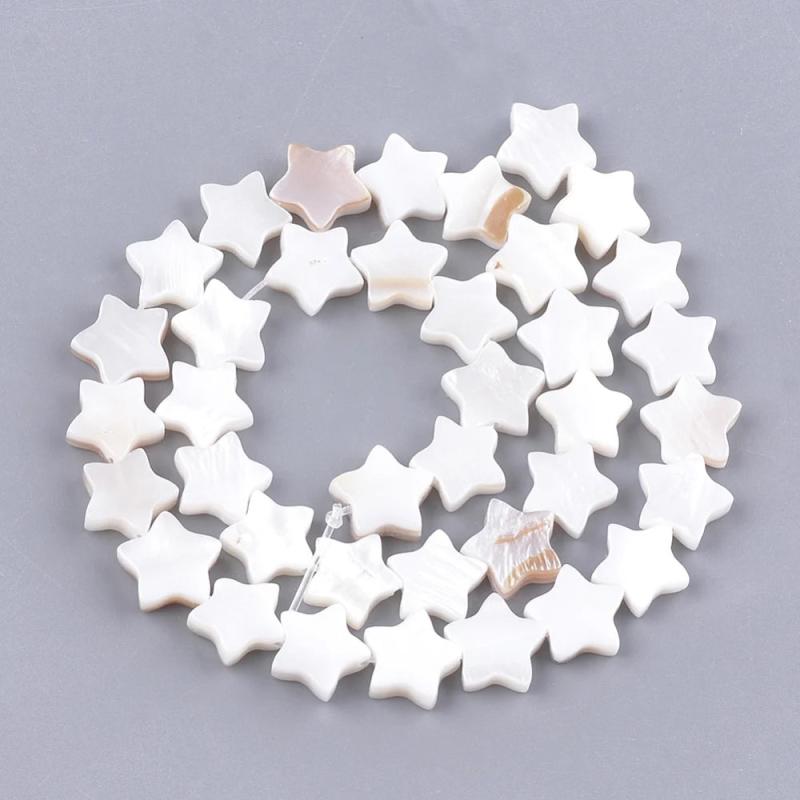 Shell Bead Round Star Heart Loose Beads for Bracelet Jewelry Making