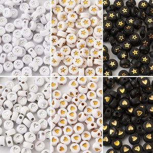 600Pcs Mixed Acrylic Beads for Jewelry Making