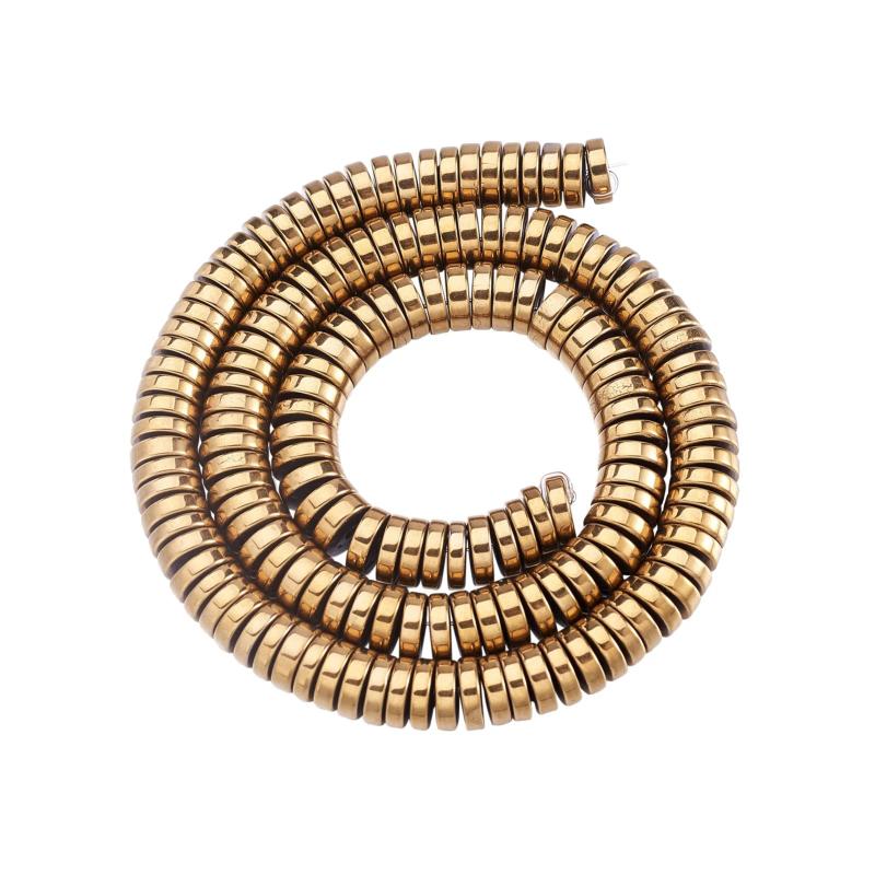 191Pcs Hematite Heishi Beads Round Spacer Charms DIY Bracelet Jewelry