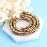 191Pcs Hematite Heishi Beads Round Spacer Charms DIY Bracelet Jewelry