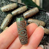 1PC 30mm Ten Eyes Vintage Natural Tibetan Dzi Agates Beads Buddha Jewelry