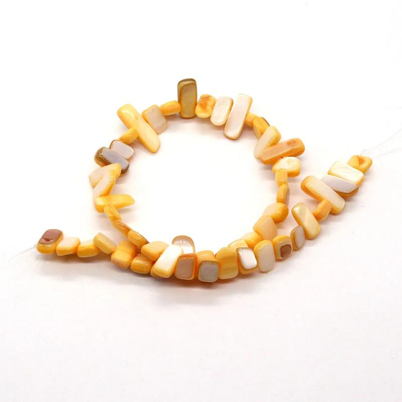 Natural Shell Flat Beads Dyed Spacer DIY Jewelry