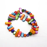 Natural Shell Flat Beads Dyed Spacer DIY Jewelry