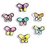10pcs 17x13mm Butterfly Ceramic Beads Colorful Spacer Glaze Jewelry Making DIY