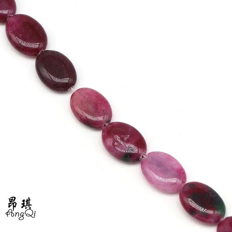 AngQi Tourmaline Stone Beads for Jewelry Making DIY