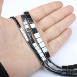 Hematite Magnet Beads Vacuum Plating Square DIY Bracelet Necklace