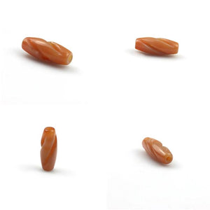 Natural Agate Stone Hollow Barrel Beads DIY Jewelry Charm